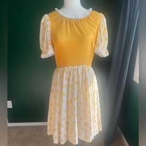 Vintage Western Prairie Boho Peasant Style Dress